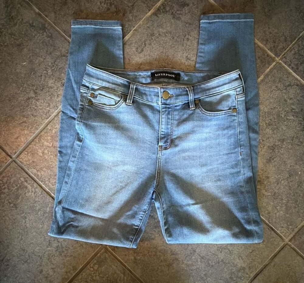 274 Liverpool Los Angeles Ankle Skinny Light Wash Denim Jeans Size US 6 / 28